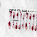 Y2g antique style nail stickers long water drops design ultra-thin seamless bright sealing layer