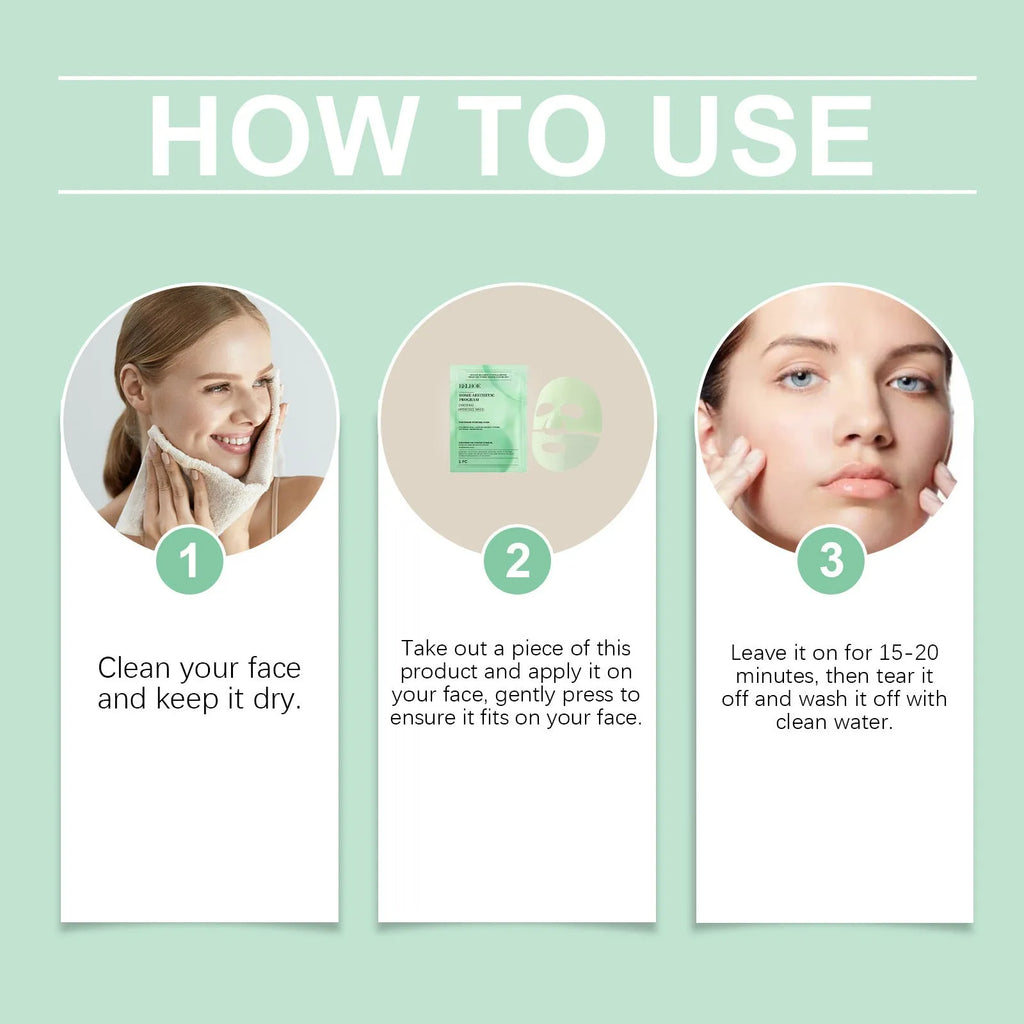 Retinol hydrating facial sheet mask with hyaluronic acid and Centella asiatica extract