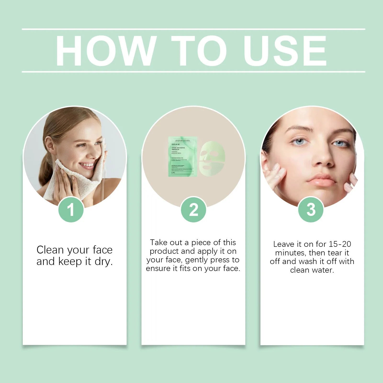 Retinol hydrating facial sheet mask with hyaluronic acid and Centella asiatica extract