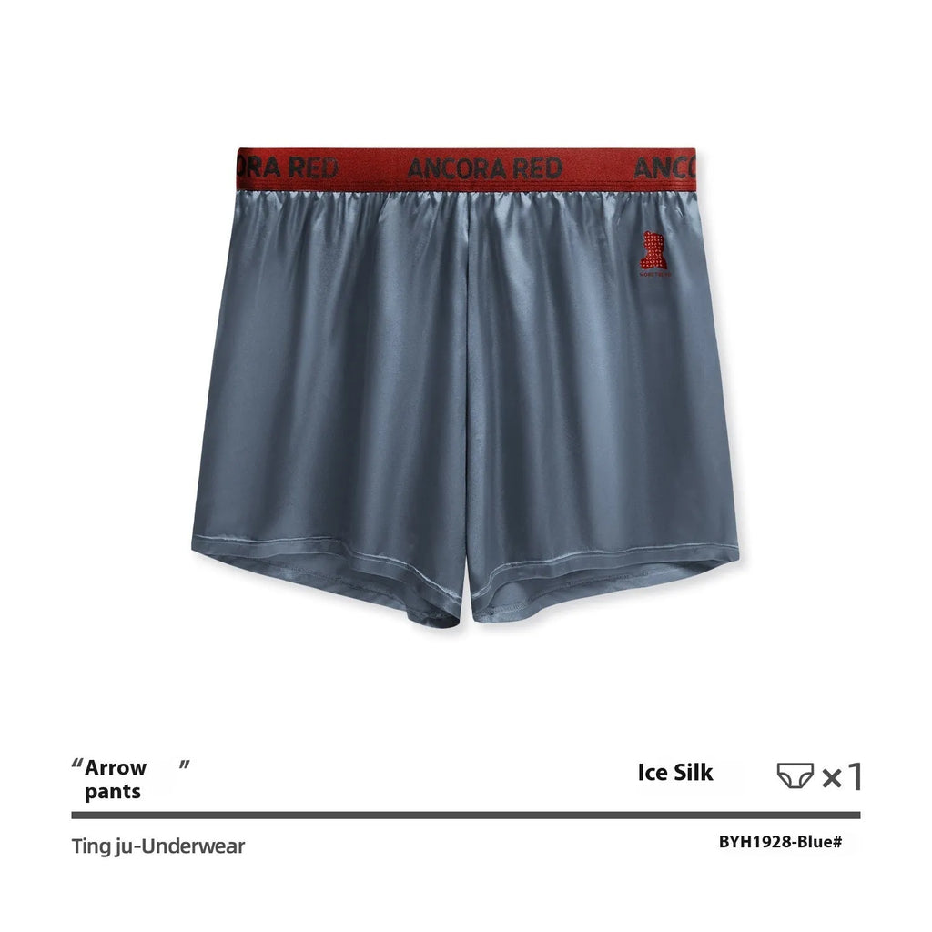 Men's solid colour boxer briefs in black, shown with mid-waist design.