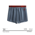 Men's solid colour boxer briefs in black, shown with mid-waist design.