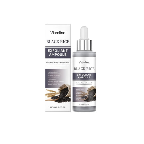 80ml bottle of Black Rice Exfoliating Liquid with dropper