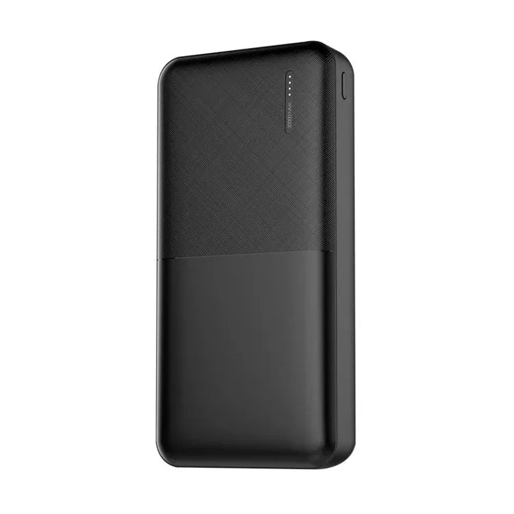 20000 mAh power bank in black with multiple USB charging ports