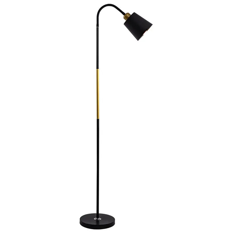 Nordic style black gold floor lamp with eye protection sofa lamp design and warm light