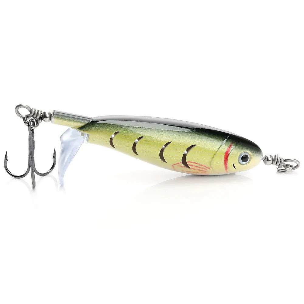 7.5cm bionic fishing lure showing colour variations and style options for predator fishing