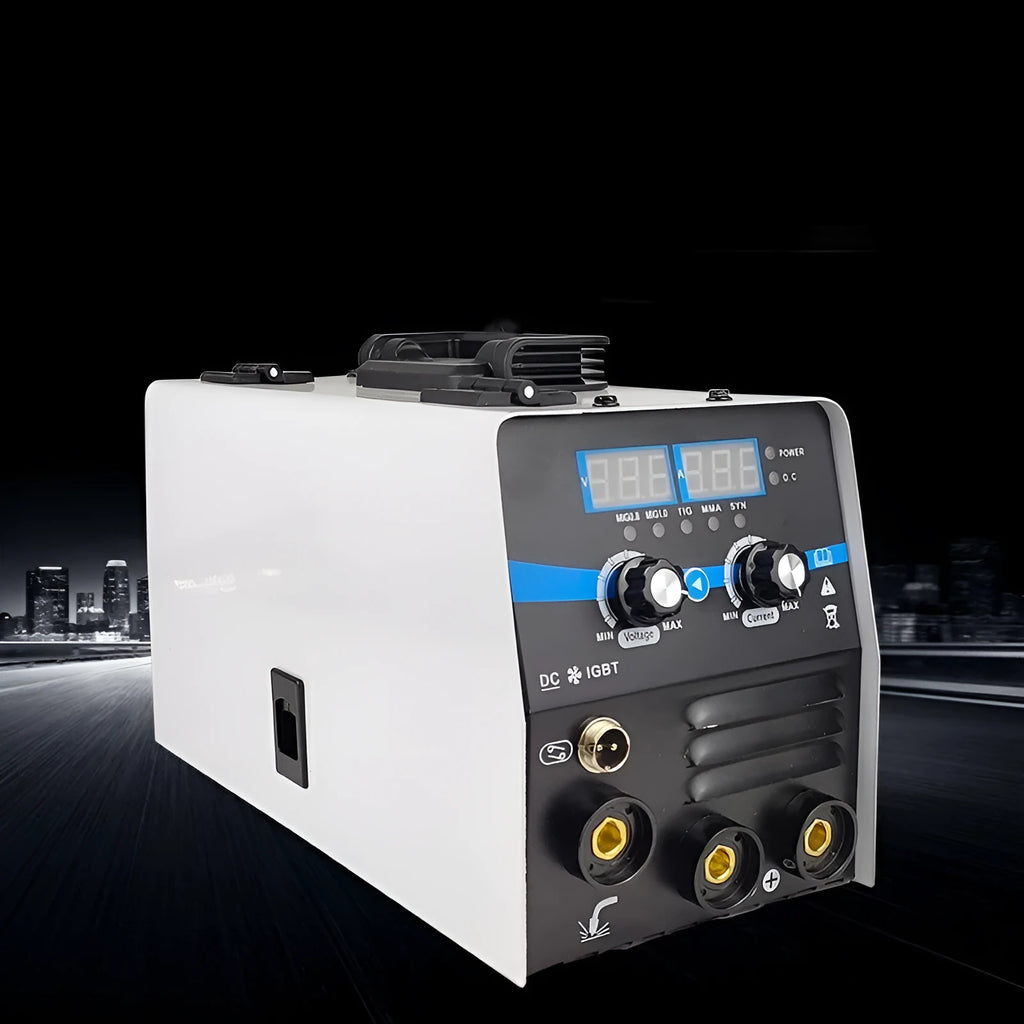 Multi Functional Gas Shielded Welding Machine Dual Voltage 110V Set Portable DC Inverter Welder for Metallic Carbon Steel Welding Machine US Electrical Outlet
