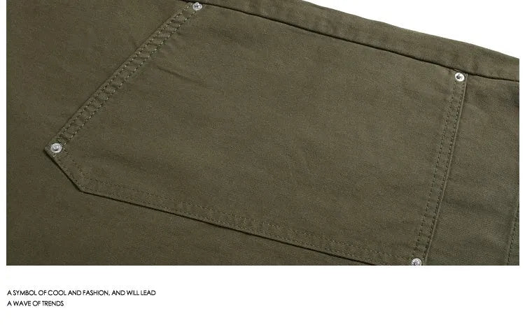 Women's wide-leg cropped pants in micro-elastic fabric showing apricot, red, and army green colour options