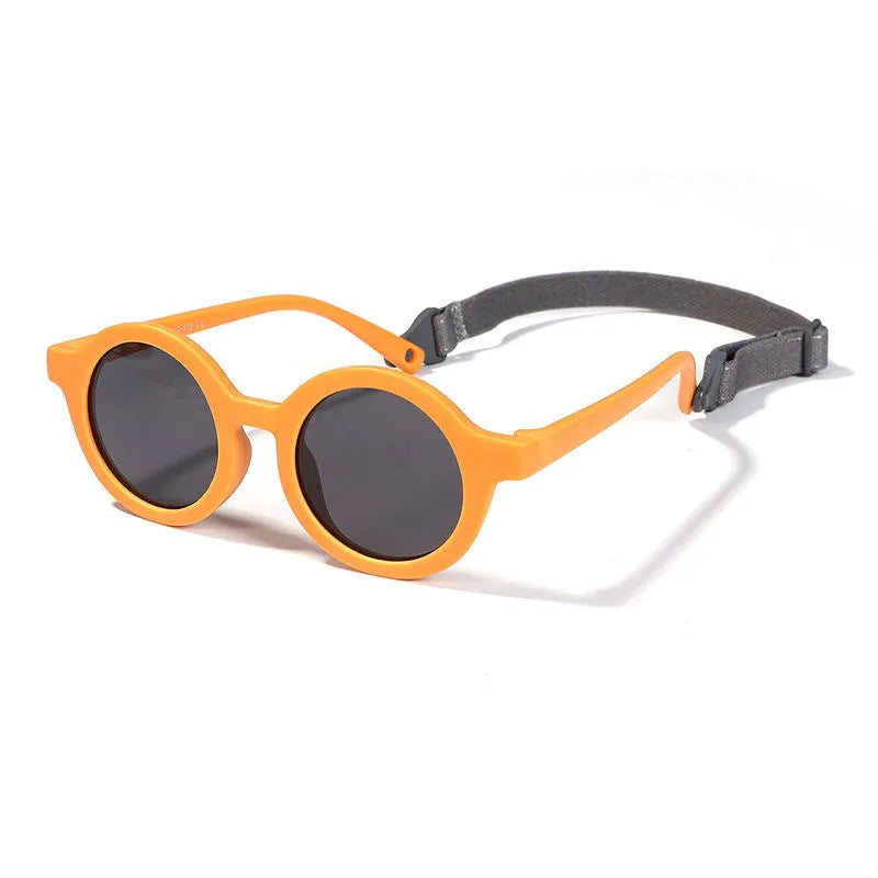 Children's silicone sunglasses for 0-3 years with UV400 protection and polarised TAC lenses