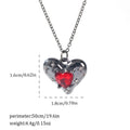 Gothic zinc alloy necklace with electroplated bat and spider pendant designs for Halloween.