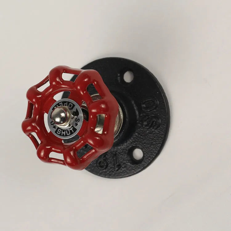 Metal wall hook with water pipe style design and polishing finish in available colour options