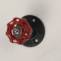 Metal wall hook with water pipe style design and polishing finish in available colour options