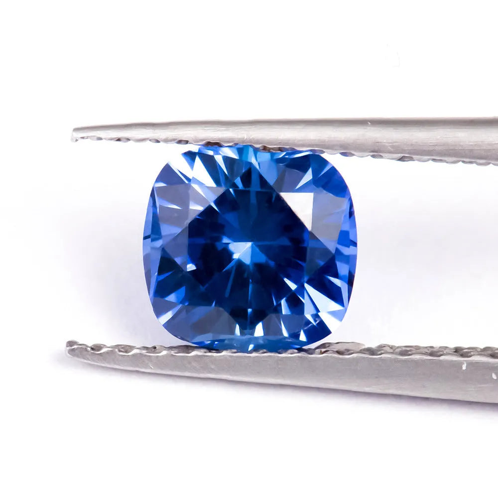 Royal blue love shaped tiara gemstones in various shapes and sizes for jewellery making
