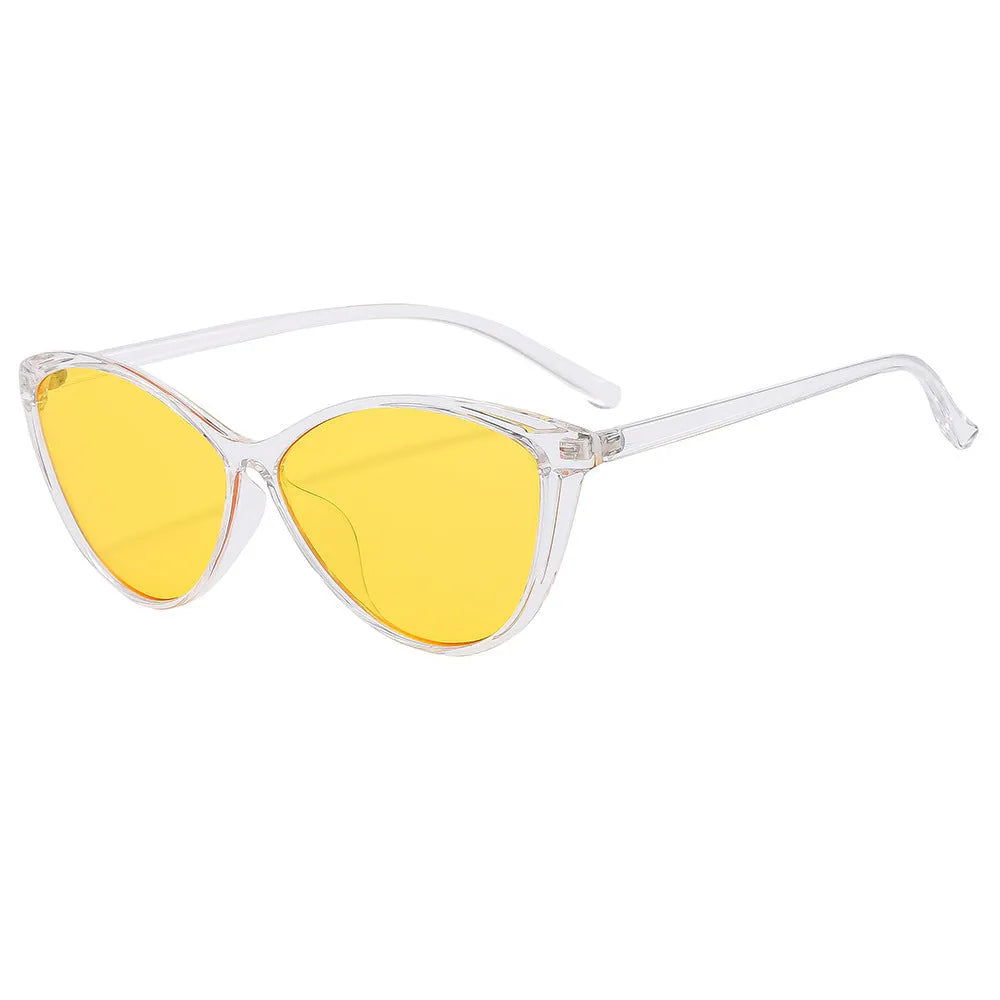 New triangle cat eye butterfly sunglasses black frame gray piece for women party cycling travel