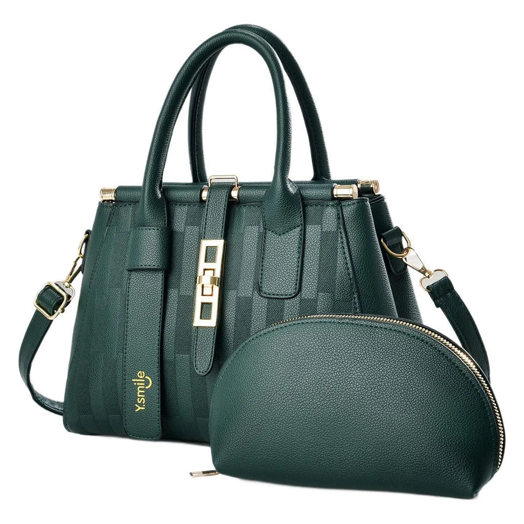 Women's round crossbody shoulder bag in PU material with adjustable strap and polyester lining