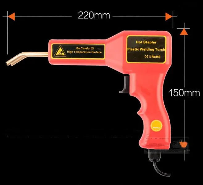 CR307 colour plastic welding gun with LED light for automotive bumper repairs and plastic fusion