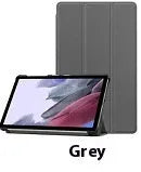 Lenovo Tab P12 protective case in apricot colour with a 3-fold stand open, showing the magnetic closure.