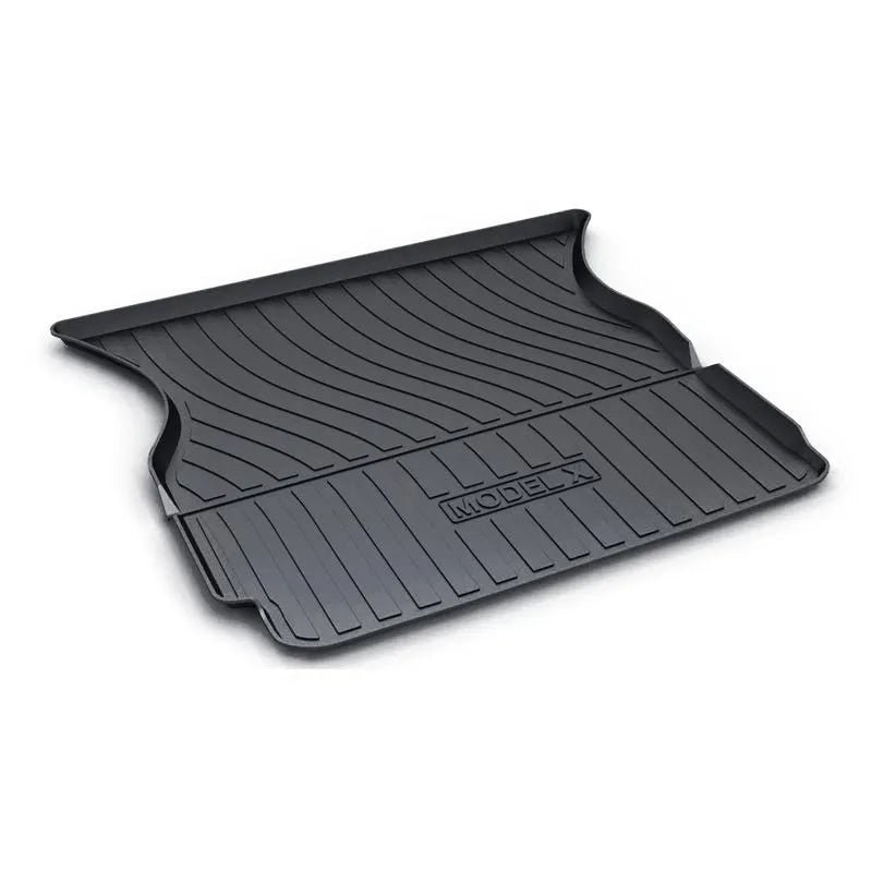 Rubber and TPE floor mats designed for Tesla Model 3, Model Y, Model X, and Model S vehicles