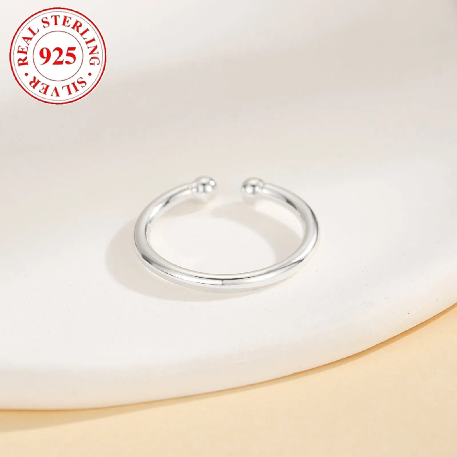 925 sterling silver women's toe ring white gold colour open adjustable design silver jewellery