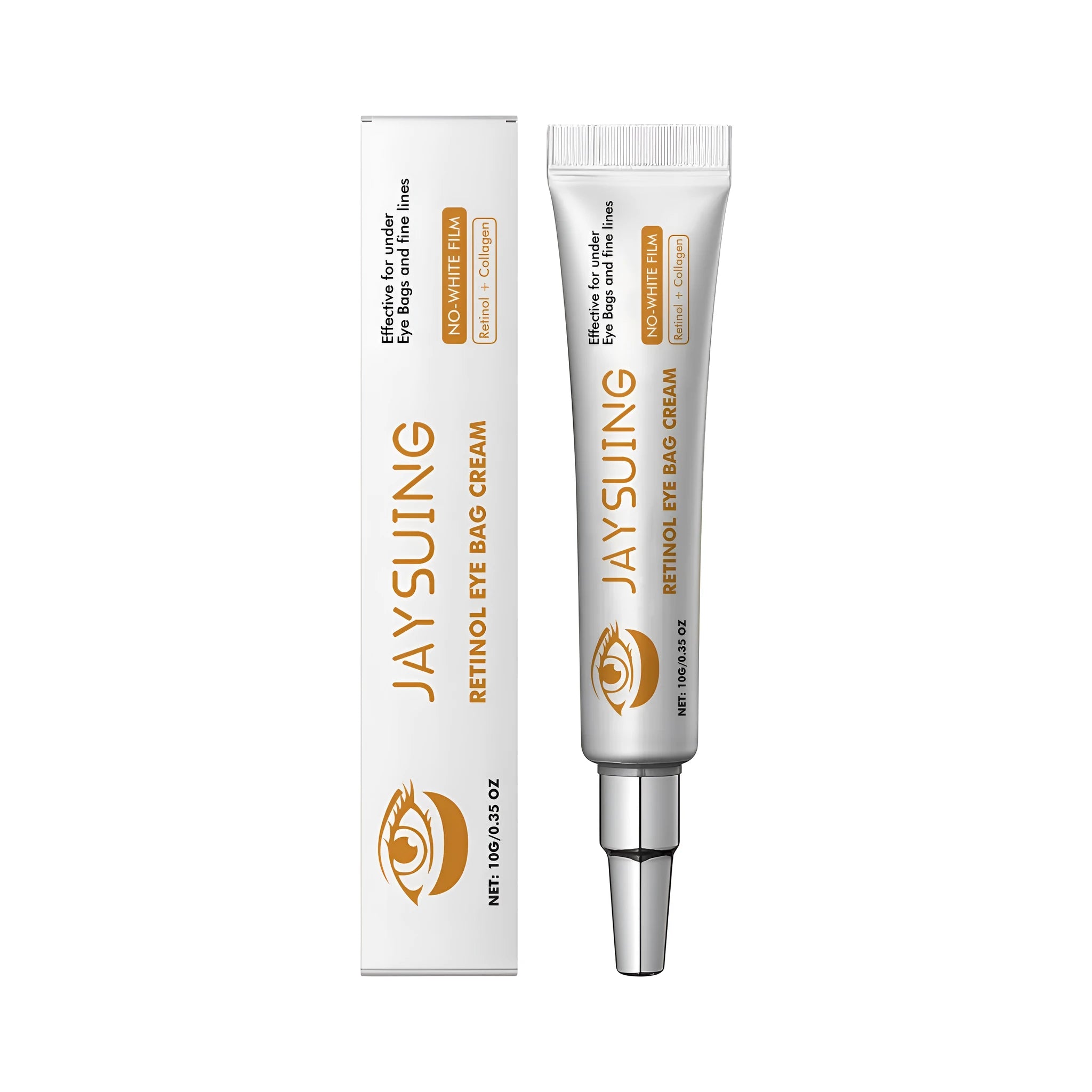 10g tube of Retinol Anti-Ageing Eye Cream with Hyaluronic Acid and Collagen.