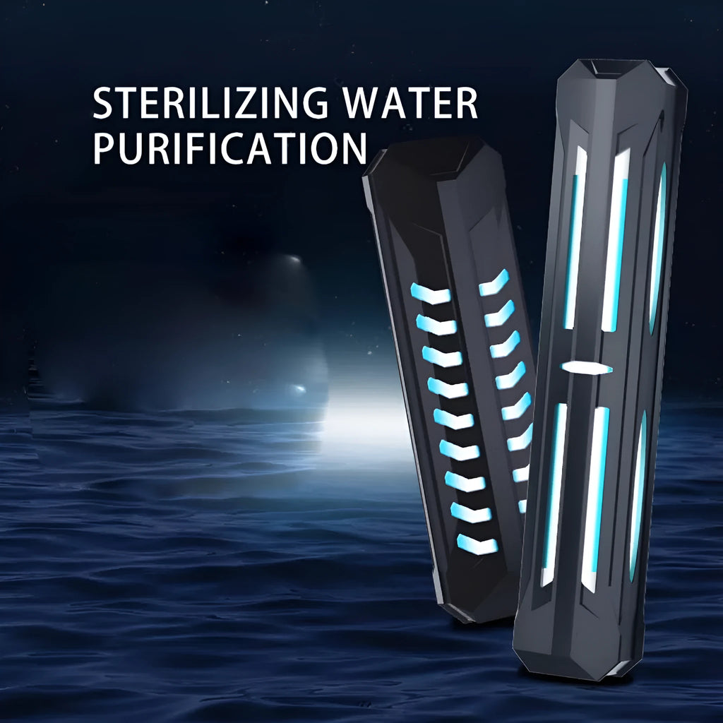 Fish tank timing effort sterilising lamp with three layer waterproof housing and UV bulb for aquarium water treatment