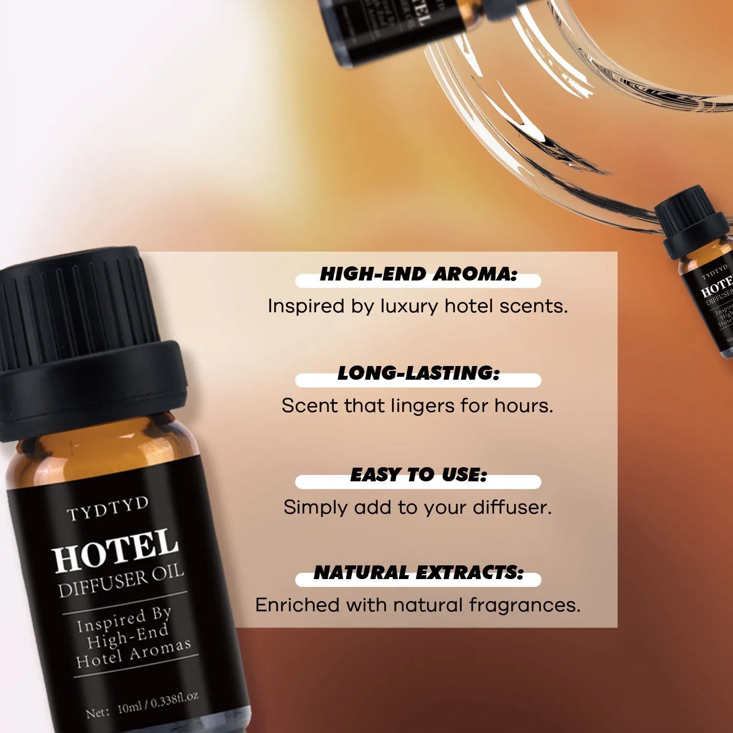 10ml natural plant essential oil bottle for aromatherapy and home scenting