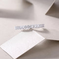 Moissanite wedding ring set in S925 silver with platinum plating on gift box