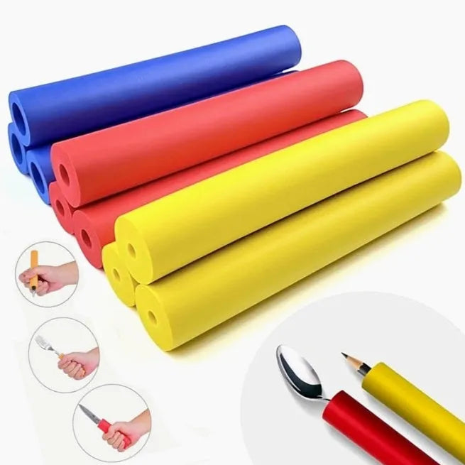 Rubber auxiliary grip hose in 10mm and 18mm sizes for organising tableware and pens.