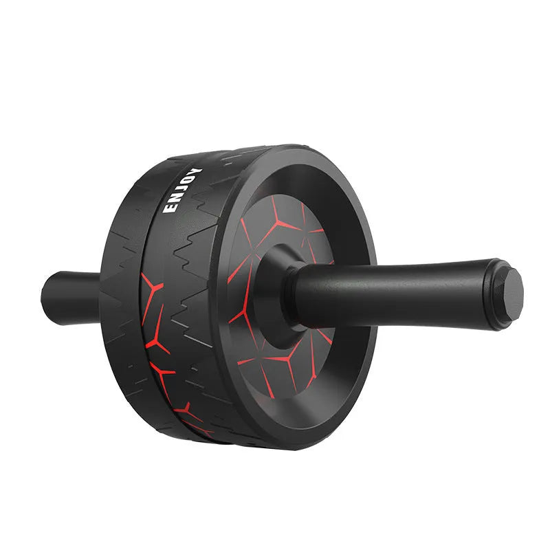 Abdominal wheel fitness roller in flame red, blue, or red and black colours for core training.