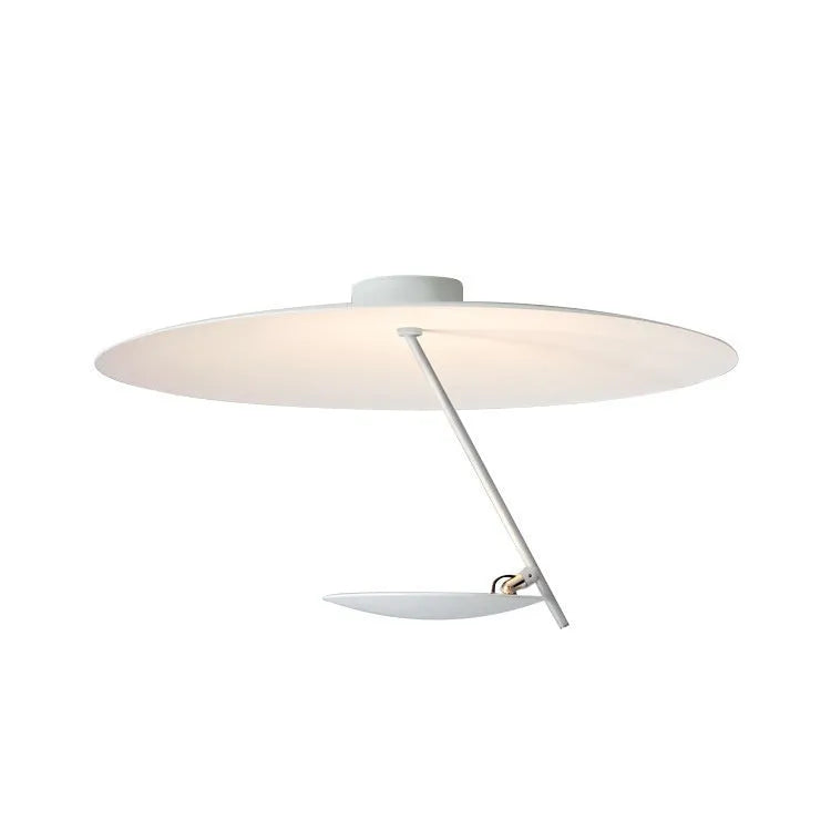 White and gold 50cm diameter iron art chandelier ceiling lamp with warm LED light