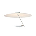 White and gold 50cm diameter iron art chandelier ceiling lamp with warm LED light