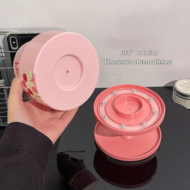 Rotating cosmetic brush storage barrel in Japanese style with 18L capacity and multiple colour options