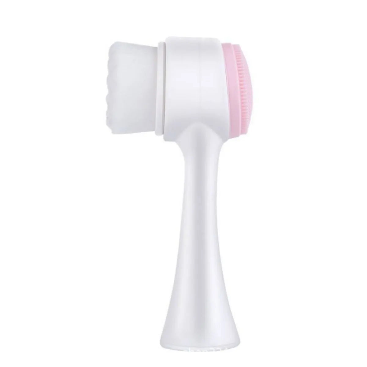 Blue and pink easy clean nylon pet paw brush grooming tool for dogs and cats