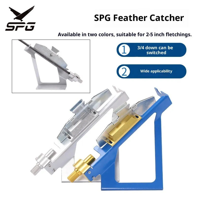 SPG Metal Stick Arrow Bonder stainless steel fletching jig for arrow building silver option