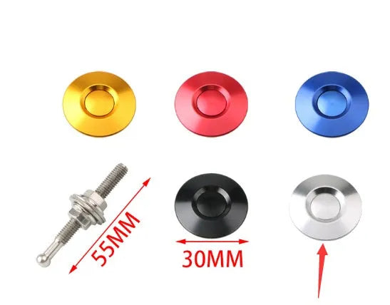 30mm aluminium engine cover lock in five colours for racing car modification