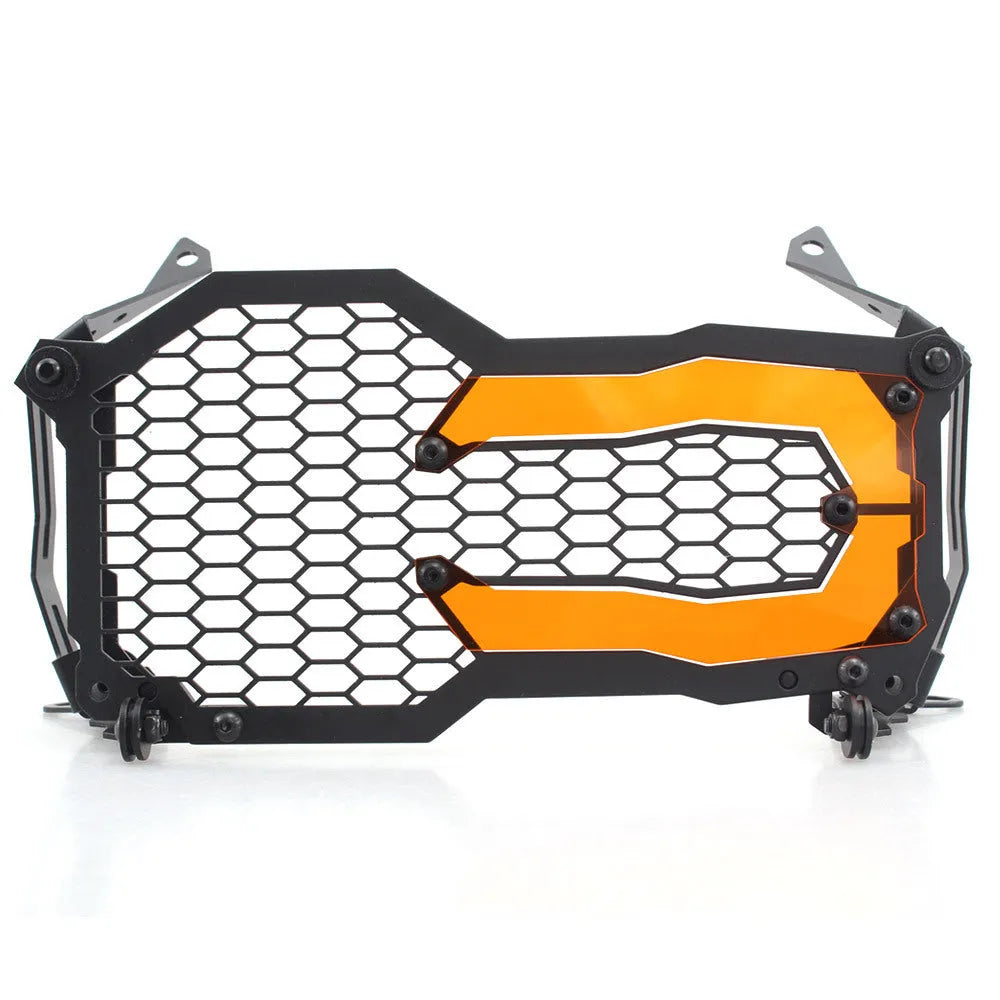 Motorcycle headlight protective cover quick release large lampshade blue for BMW R1200GS steel acrylic construction