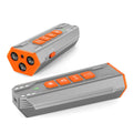Three head ultrasonic dog trainer with remote control in grey orange colour