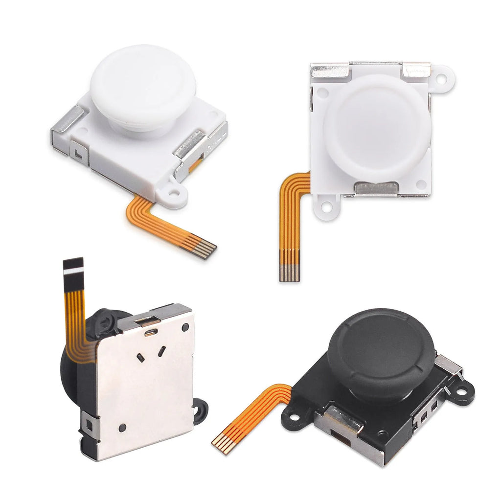 Black Hall effect magnetic joystick replacement component for PS5, PS4, XBOX and Switch Pro controllers.