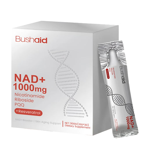 300g container of anti-aging drink powder supplement with nicotinamide riboside and PQQ