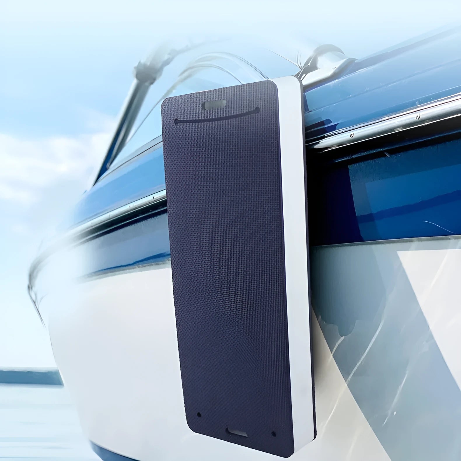 Blue or grey thickened EVA foam marine fender bumper for boat dock protection.