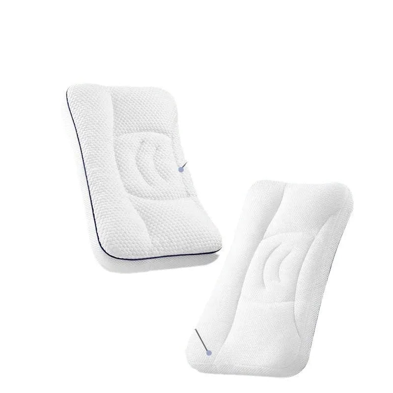 Children's dual-sided antibacterial partition neck pillow with silk floss filler for ages 1-6