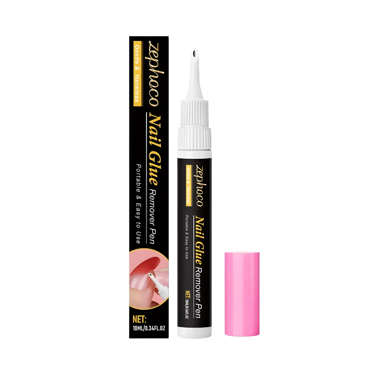 Nail glue remover pen 10ML with ethyl acetate and ethanol in a pen applicator