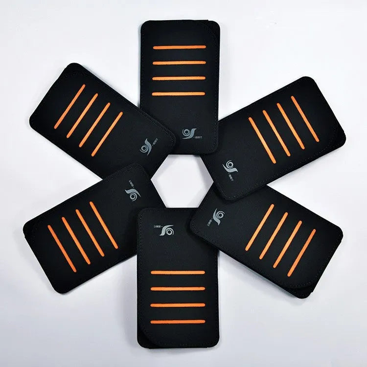 4-piece grey car card sun visor set and a vehicle-mounted storage bag laid out.