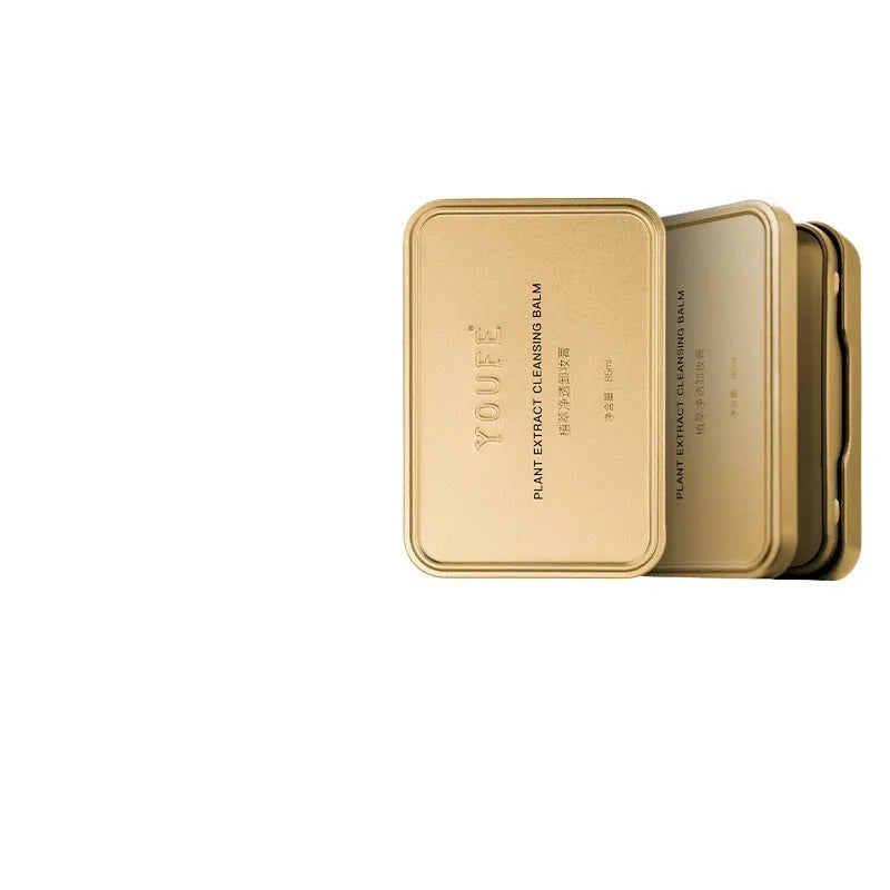 Plant extract cleansing cream boxes with portable sachets for facial eye lip makeup removal