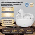 Wireless Bluetooth headset with noise reduction, in-ear sports style, black colour