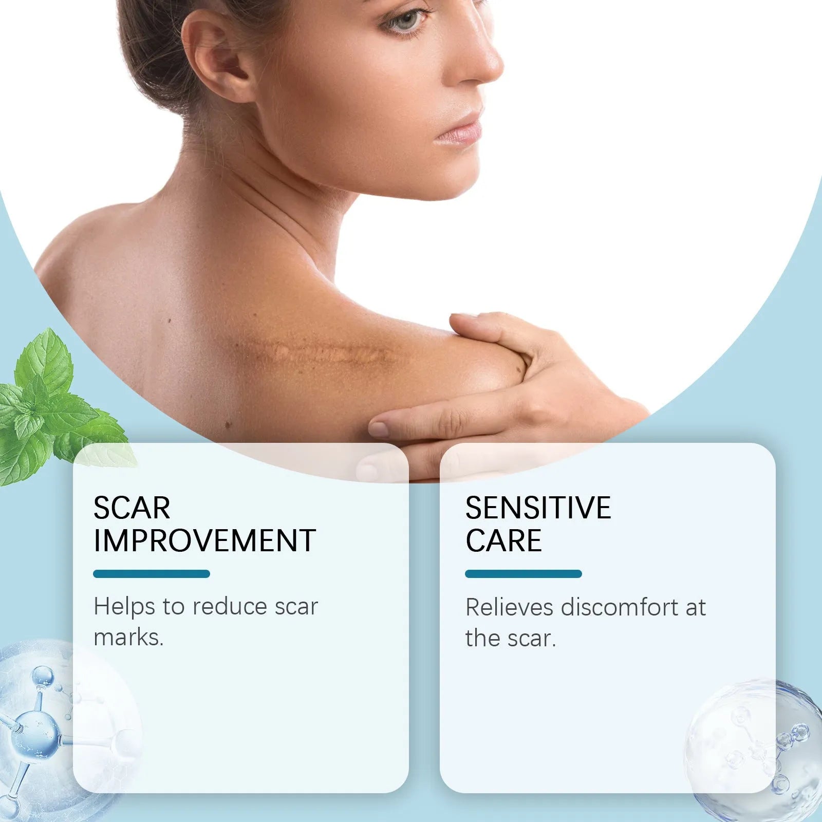 Skin Smooth clear silicone scar paster roll measuring 10cm by 20cm for scar treatment