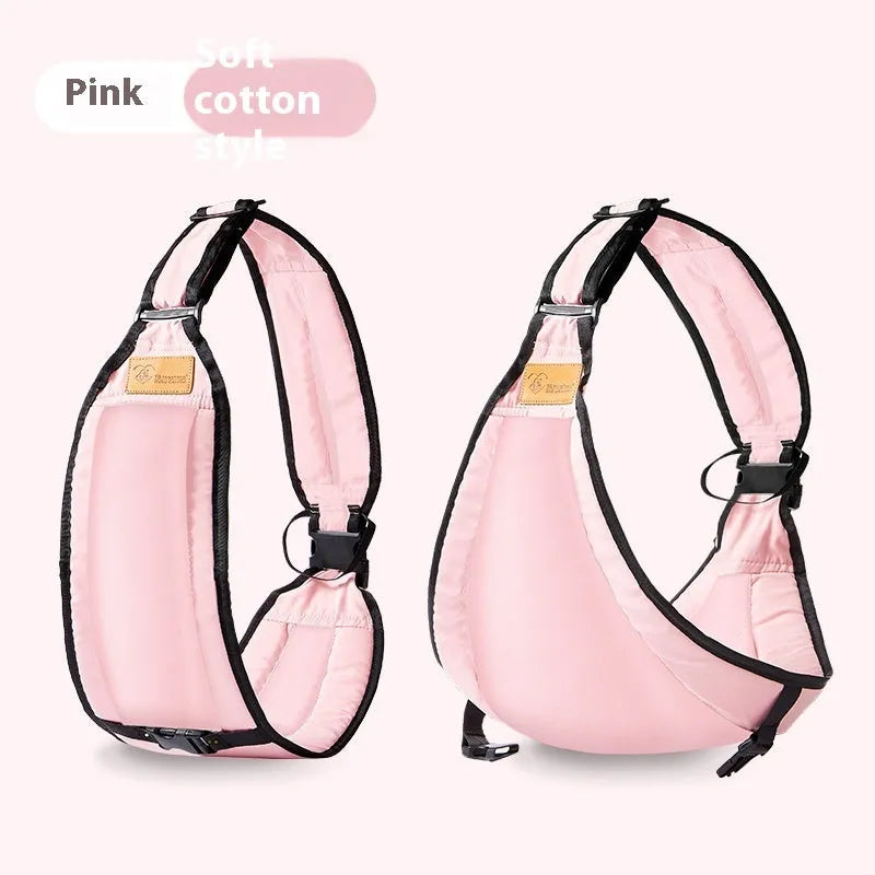 Baby carrier waist stool in a cloth cover, suitable for children 1-48 months with a 25kg load capacity.