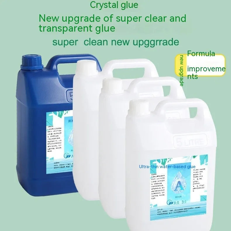 Epoxy Resin 31 crystal clear glue in 1kg bottle for DIY crafting projects