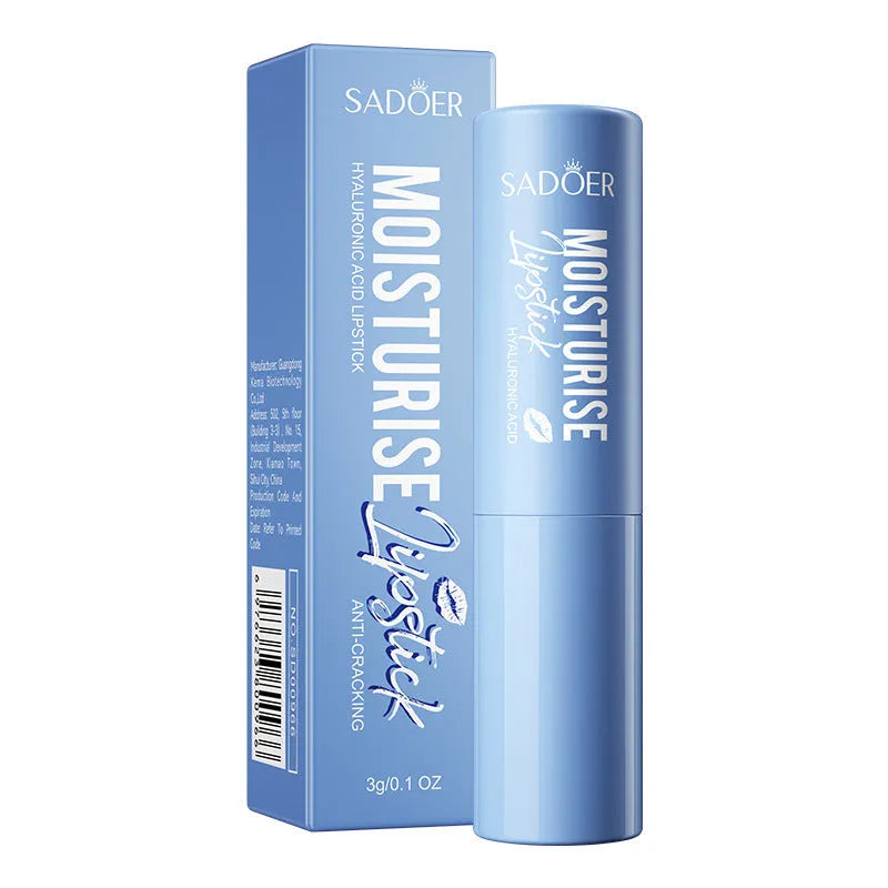 Anti-chapped moisturising lipstick tube in various net content weights from 2.7g to 4.5g.