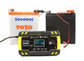 12V 24V battery charger with LCD screen for motorcycle car and truck lead-acid batteries