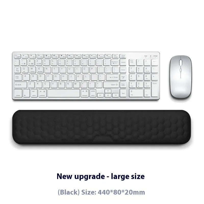Memory foam mouse wrist pad with silicone base in cloth or leather cover options